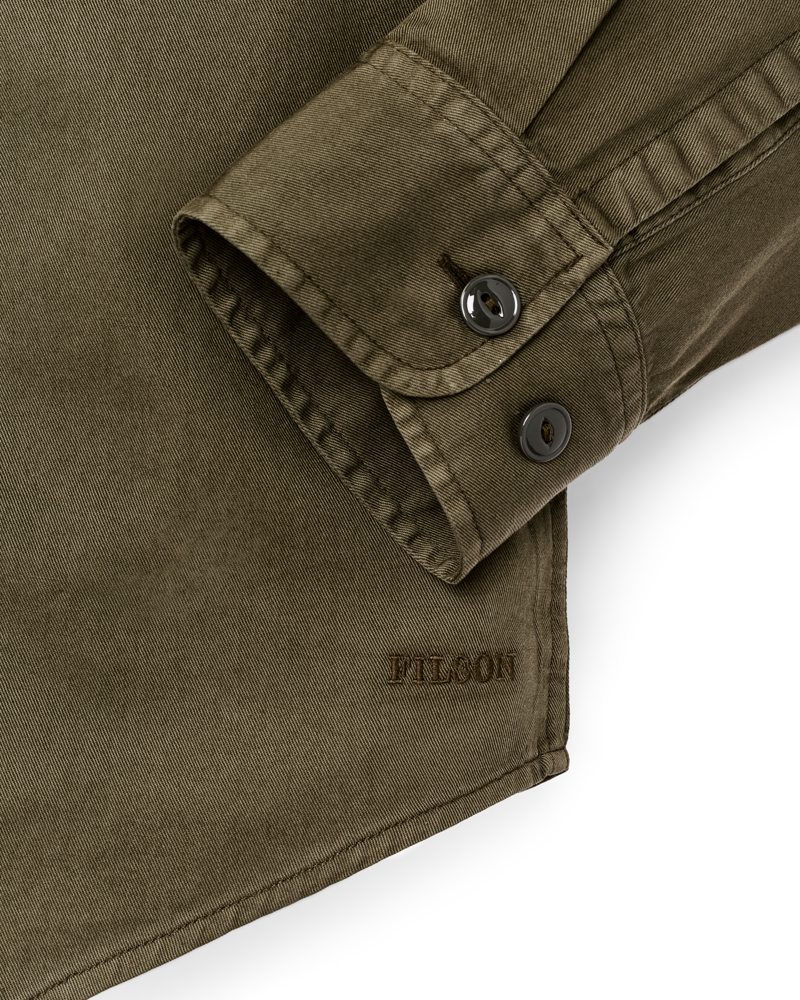 4.5-oz. Twill Shirt - Military Olive - Image 4