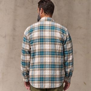 Alternative view of Insulated Flannel Jac-shirt - Teal / Khaki Plaid