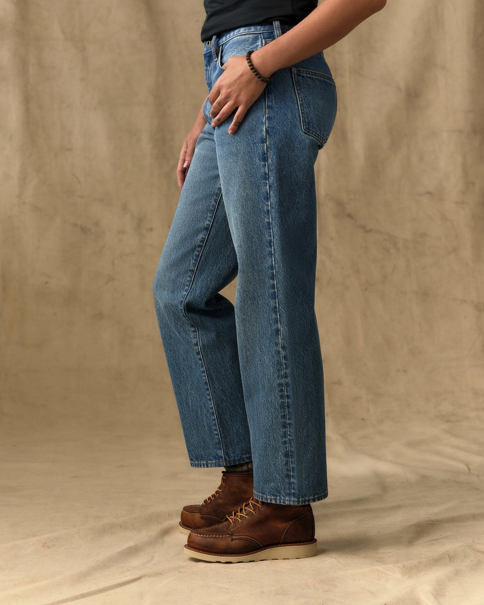 Women's 14-oz. Straight-Leg Jeans - Vintage Indigo - Image 3