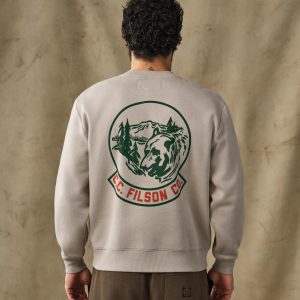 Alternative view of Bear Graphic Crewneck Sweatshirt - Vintage Khaki