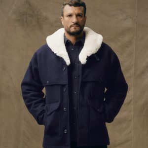 Lined Mackinaw Wool Packer Coat - Dark Navy