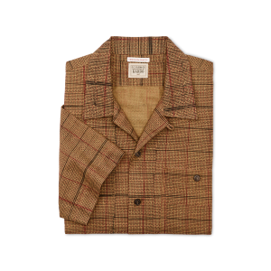 Alternative view of Handprinted Camp Shirt - Natural / Check Print