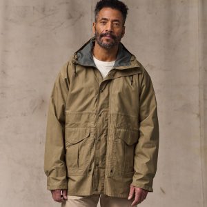 Dry Wax Omak Coat - Dark Beige