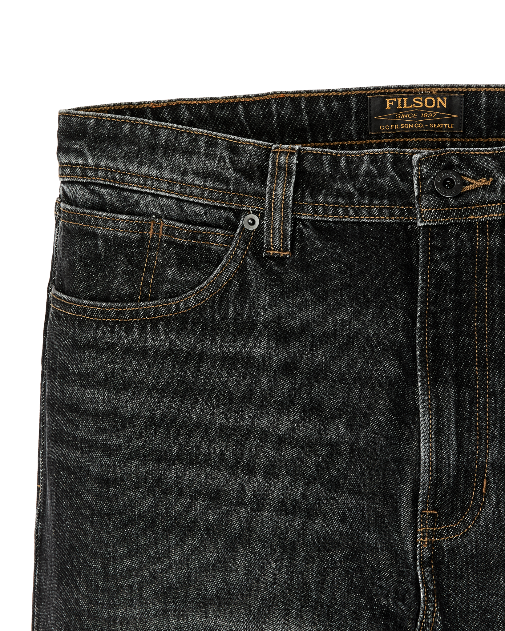 14-oz. Straight-Leg Jeans - Vintage Black - Image 6