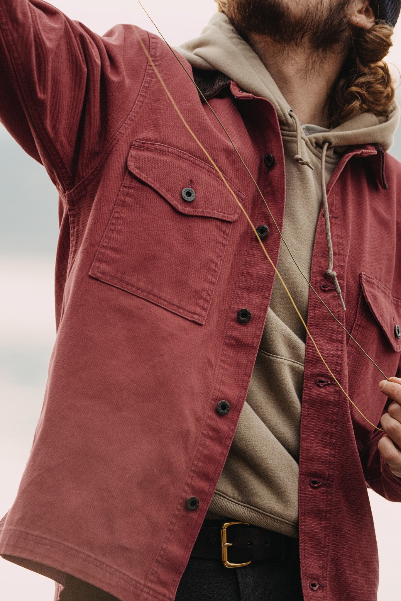 Rustic Canvas Jac-shirt - Red Rock - Image 2
