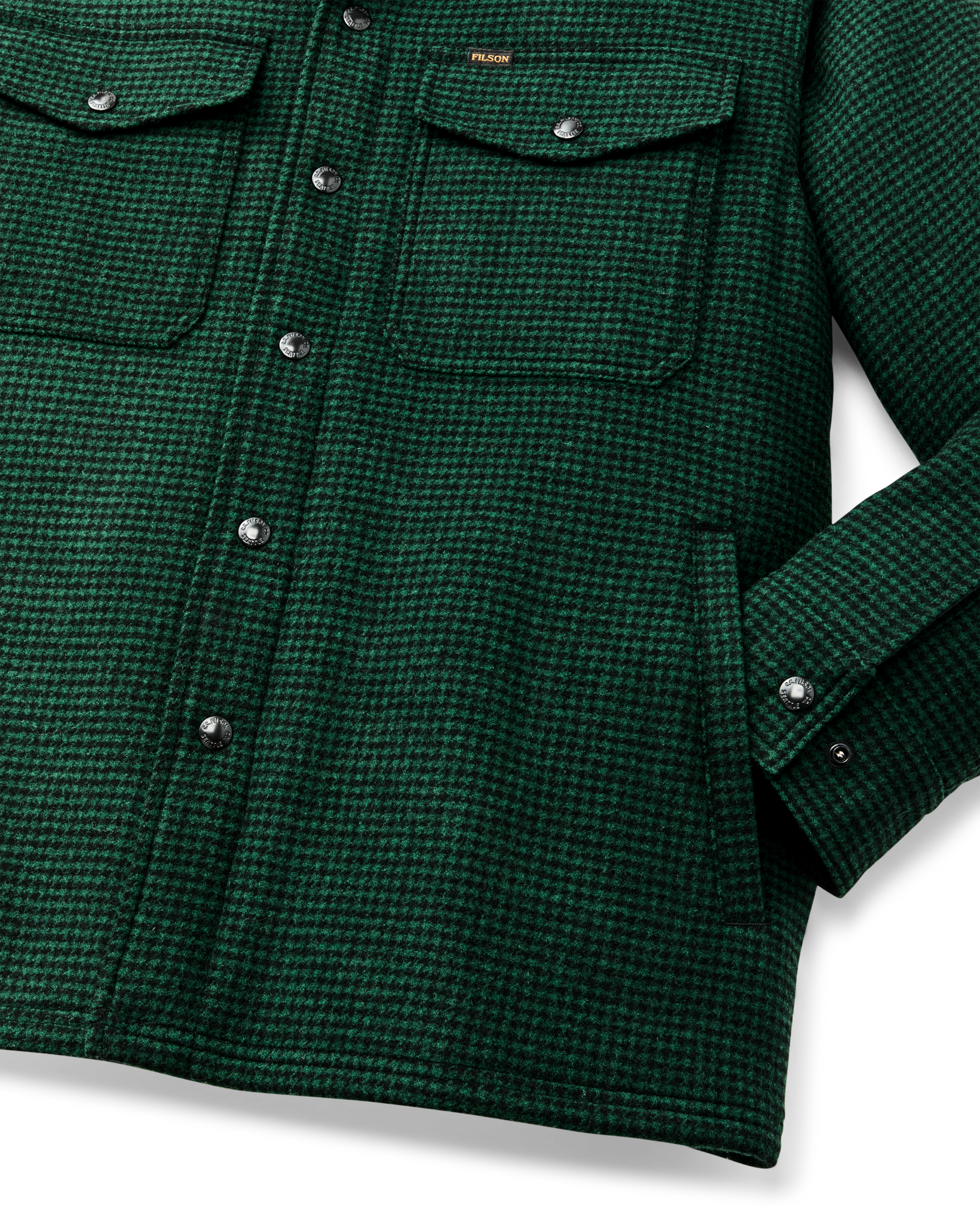 Spokane Insulated Jac-Shirt - Green / Black Plaid - Image 7