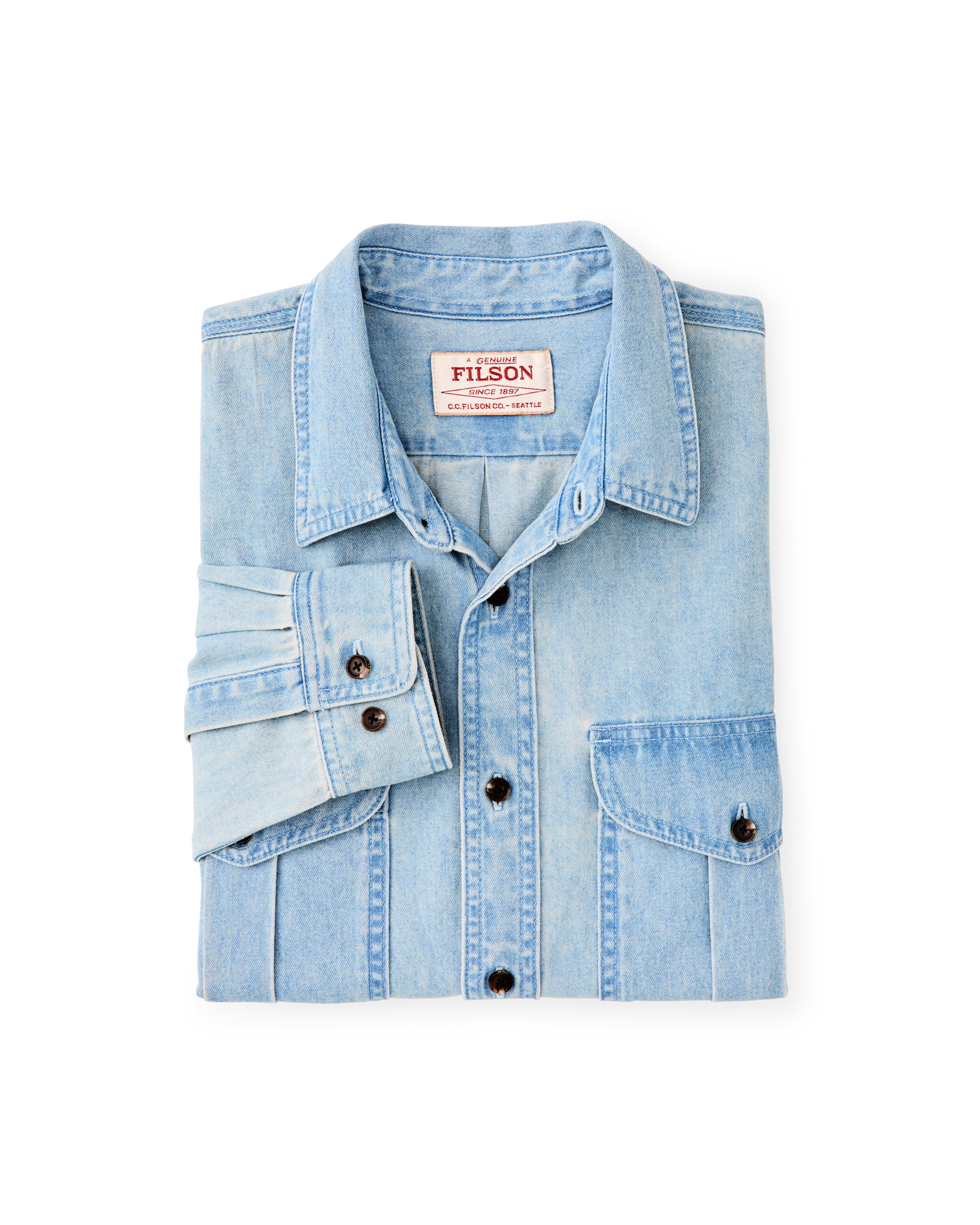 Denim Guide Shirt - Light Indigo - Image 6