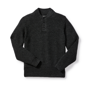 5gg Henley Sweater - Charcoal