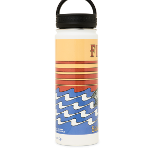 Alternative view of Insulated Water Bottle - White / Dusk Fish