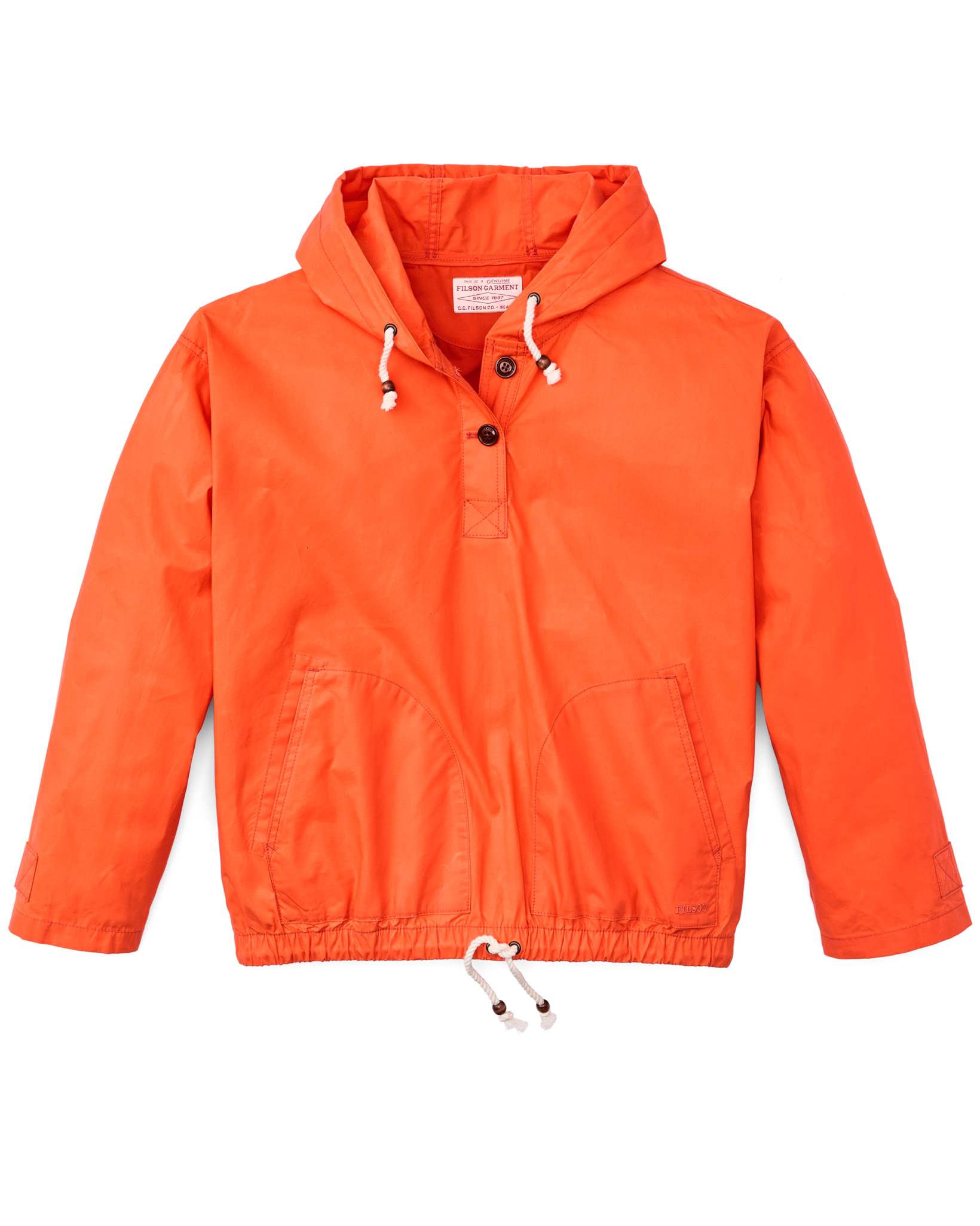 Women's Dry Wax Hooded Popover - Flame