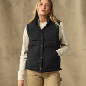 Women's Heritage Cotton Down Vest - Black
