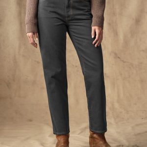 Women's 14-oz. Straight-Leg Jeans - Black