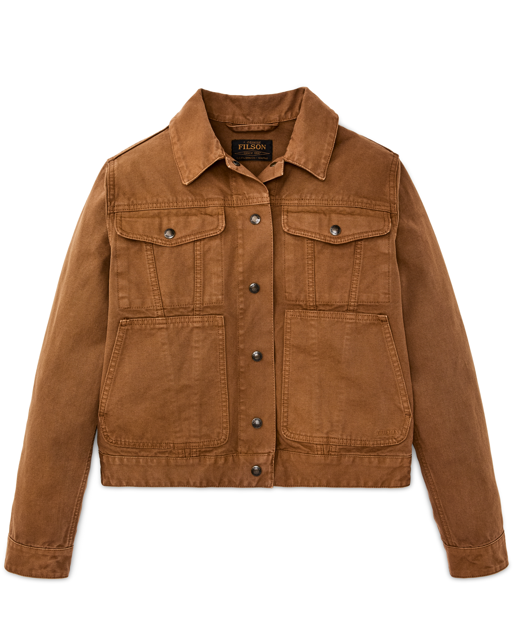 Women's Canvas Short Cruiser Jacket - Harvest Tan - Image 4