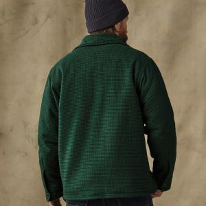 Alternative view of Spokane Insulated Jac-Shirt - Green / Black Plaid
