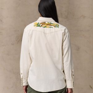 Alternative view of Women's Embroidered Western Shirt - Natural Seed