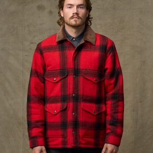 Spokane Insulated Cruiser Jacket - Red / Black Windowpane