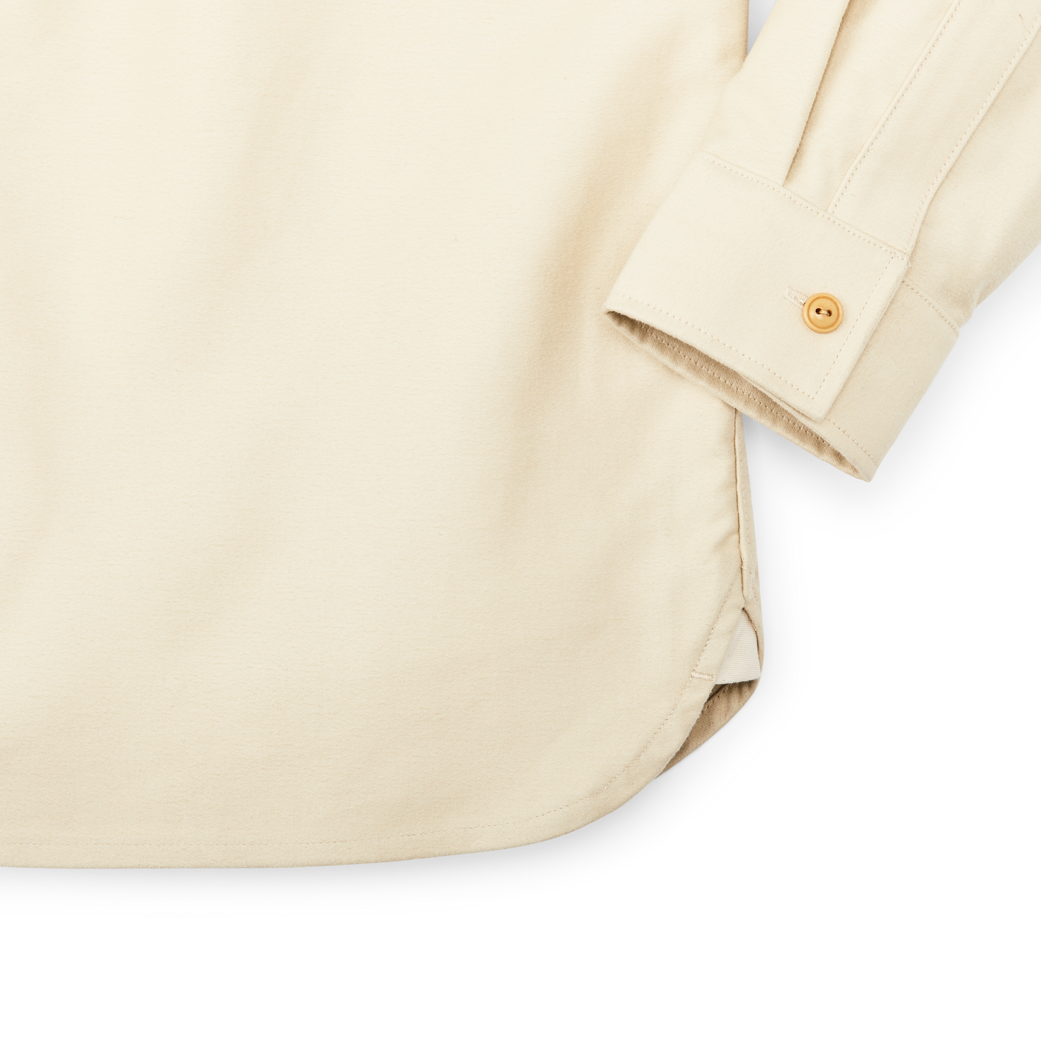 Moleskin Quarter Zip Shirt - Khaki - Image 5