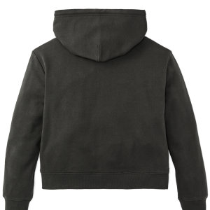 Alternative view of Women's French Terry Half-Zip Hoodie - Faded Black