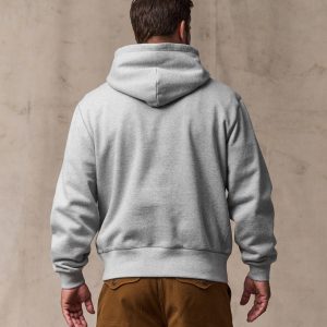 Alternative view of 14-oz. Heritage Fleece Hoodie - Gray Heather