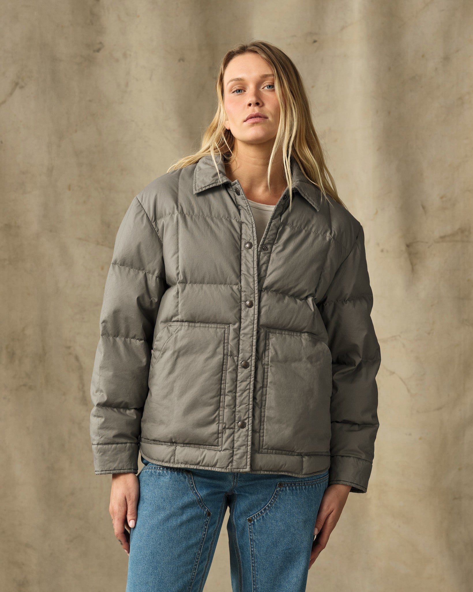 Women's Heritage Cotton Down Jacket - Smokey Olive