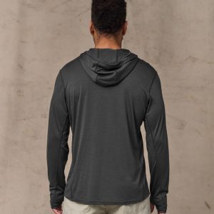 Alternative view of Wool-Blend UPF Hoodie - Raven