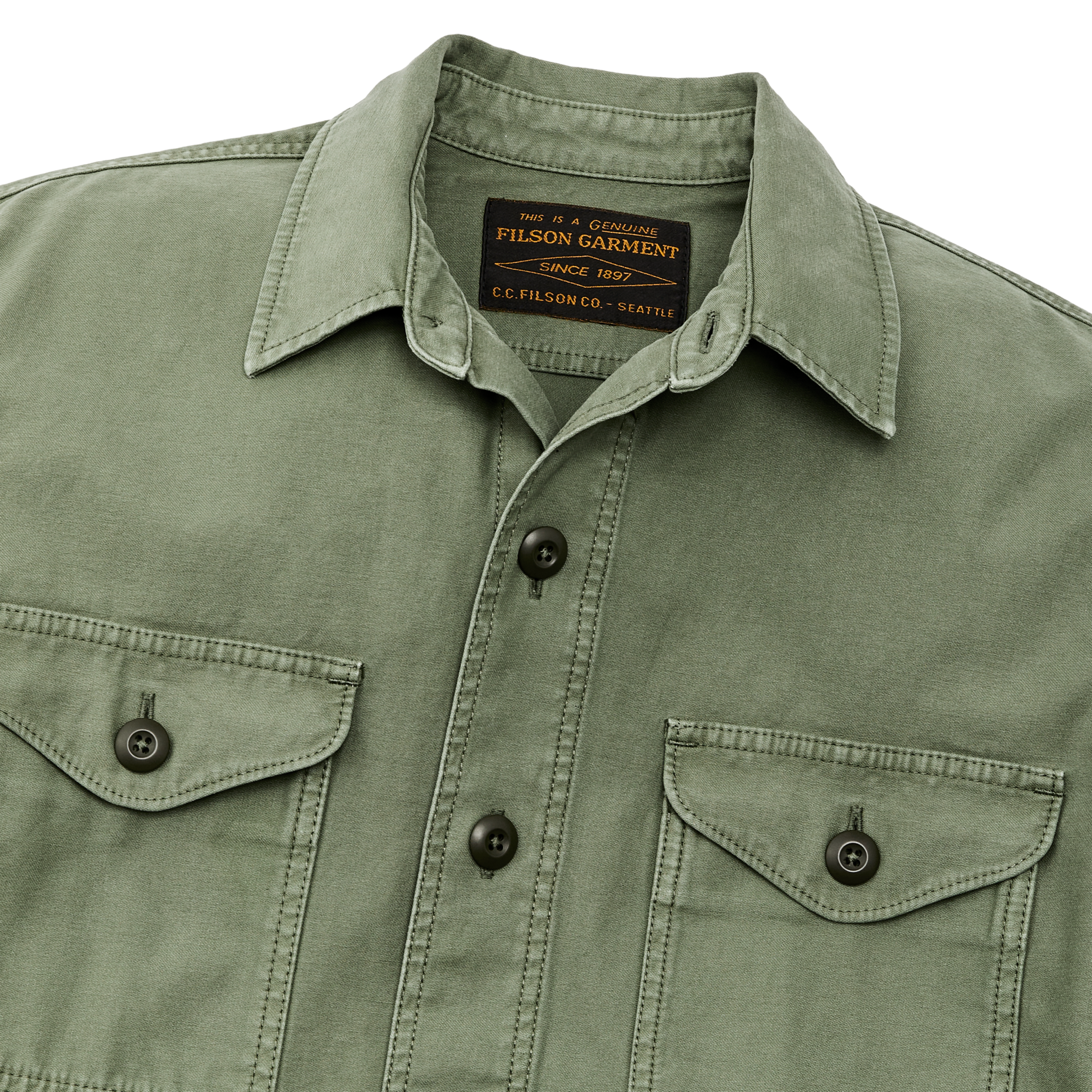 Field Jac-shirt - Washed Fatigue Green - Image 6