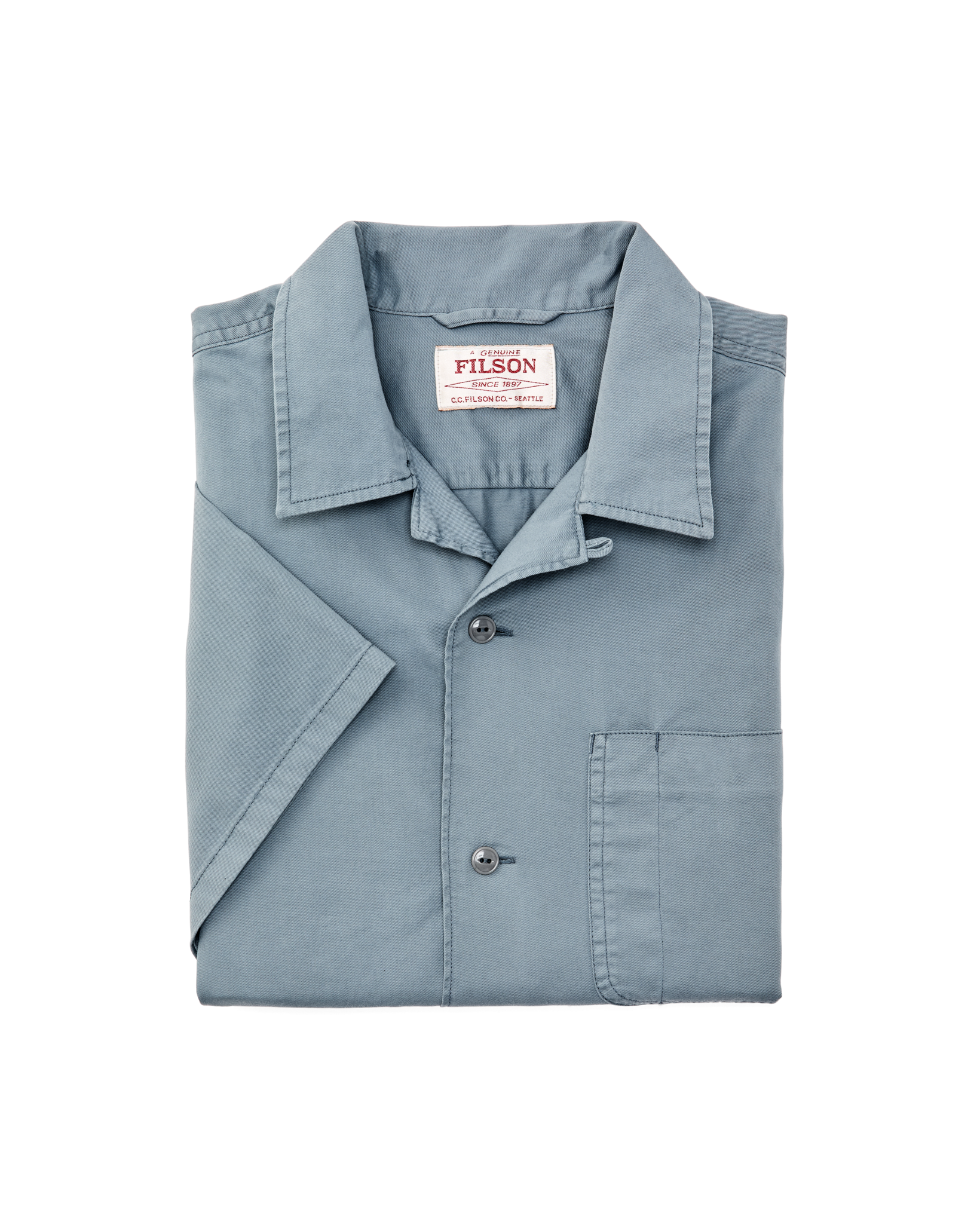 Short Sleeve 4.5-oz. Twill Shirt - Lead - Image 7
