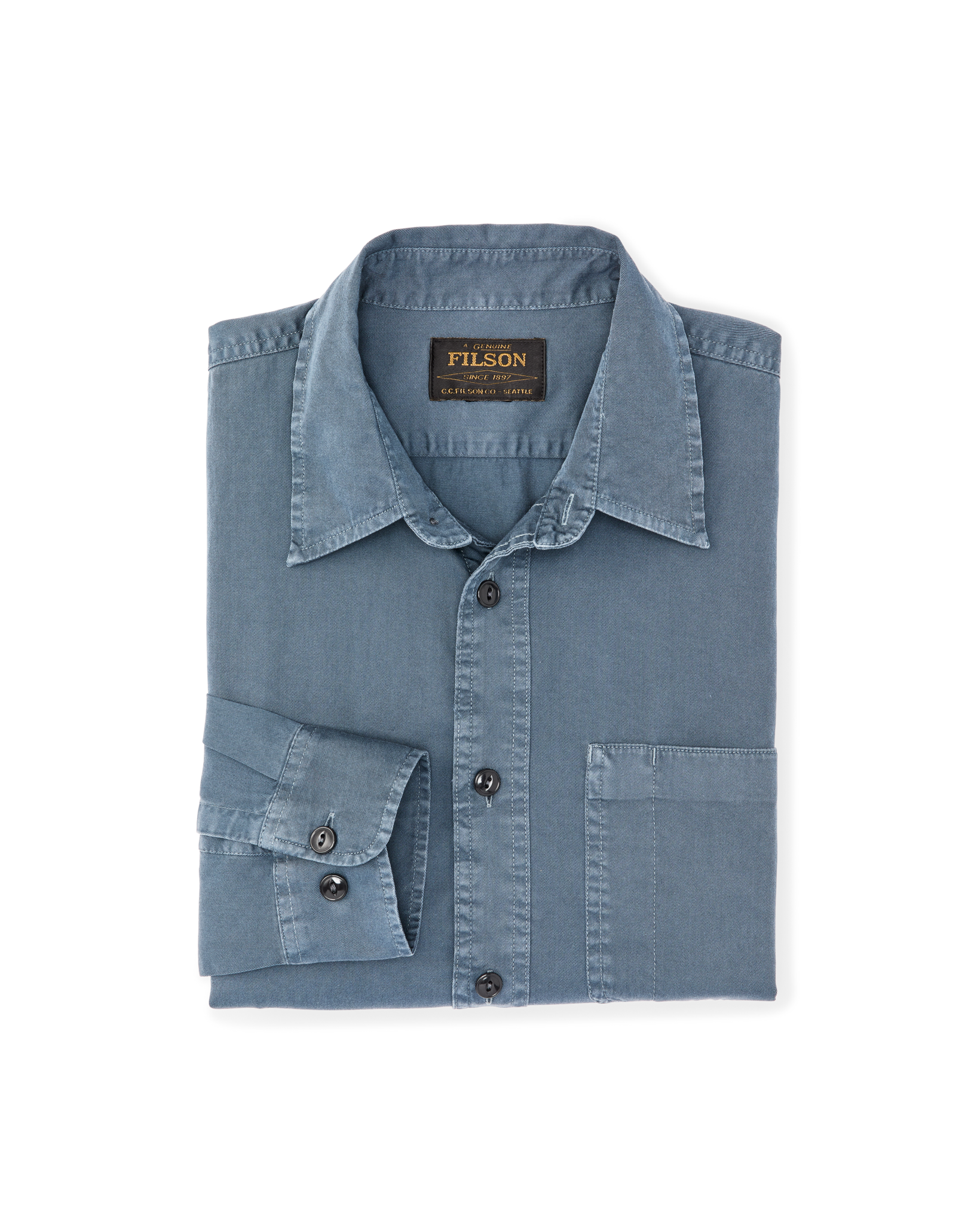 4.5-oz. Twill Shirt - Orion Blue - Image 7