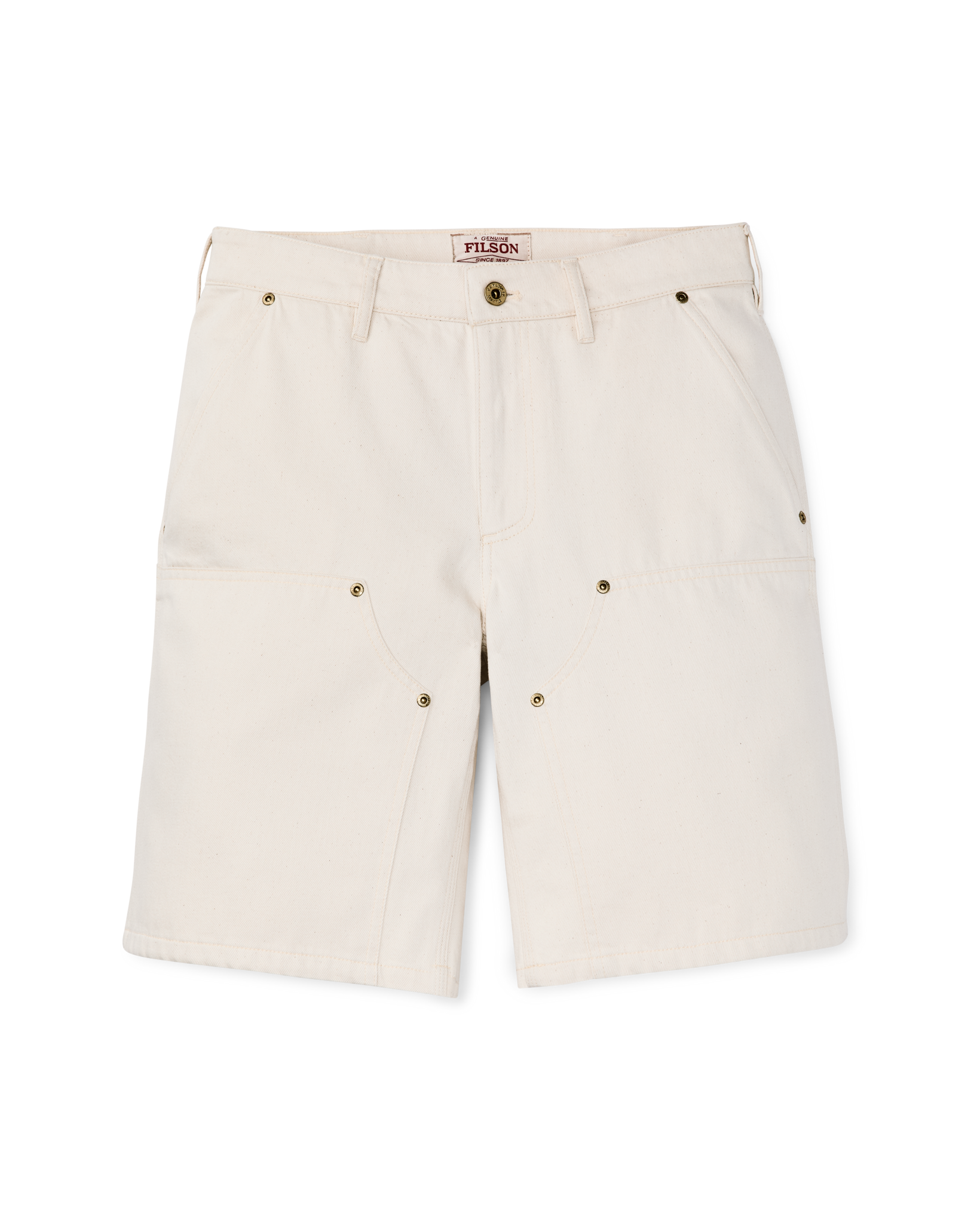 Women's 11-oz. Denim Work Shorts - Natural Seed - Image 4