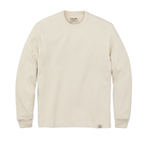 Alternative view of Waffle Knit Thermal Crewneck - Sand