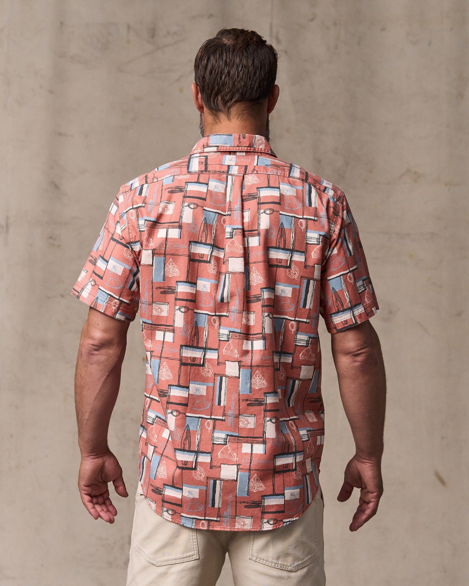 Short Sleeve Lightweight Alaskan Guide Shirt - Russet Print - Image 2