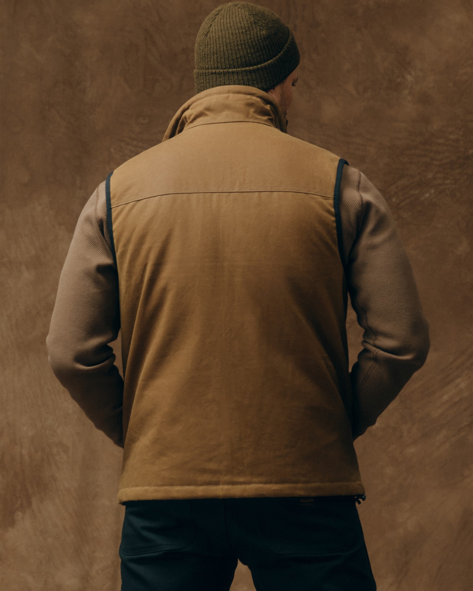 Tin Cloth Primaloft Vest - Dark Tan 2 - Image 2