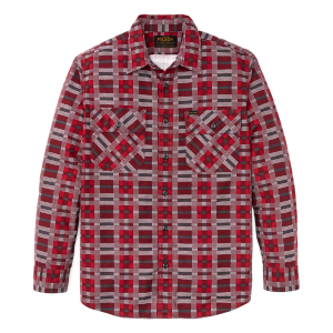 Field Flannel Shirt - Burgundy / Red Plaid