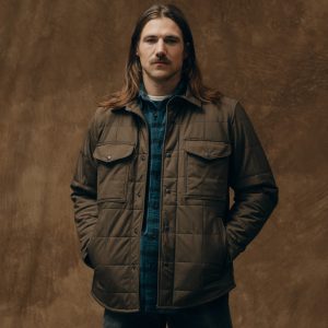 Cover Cloth Quilted Jac-shirt - Slate Black