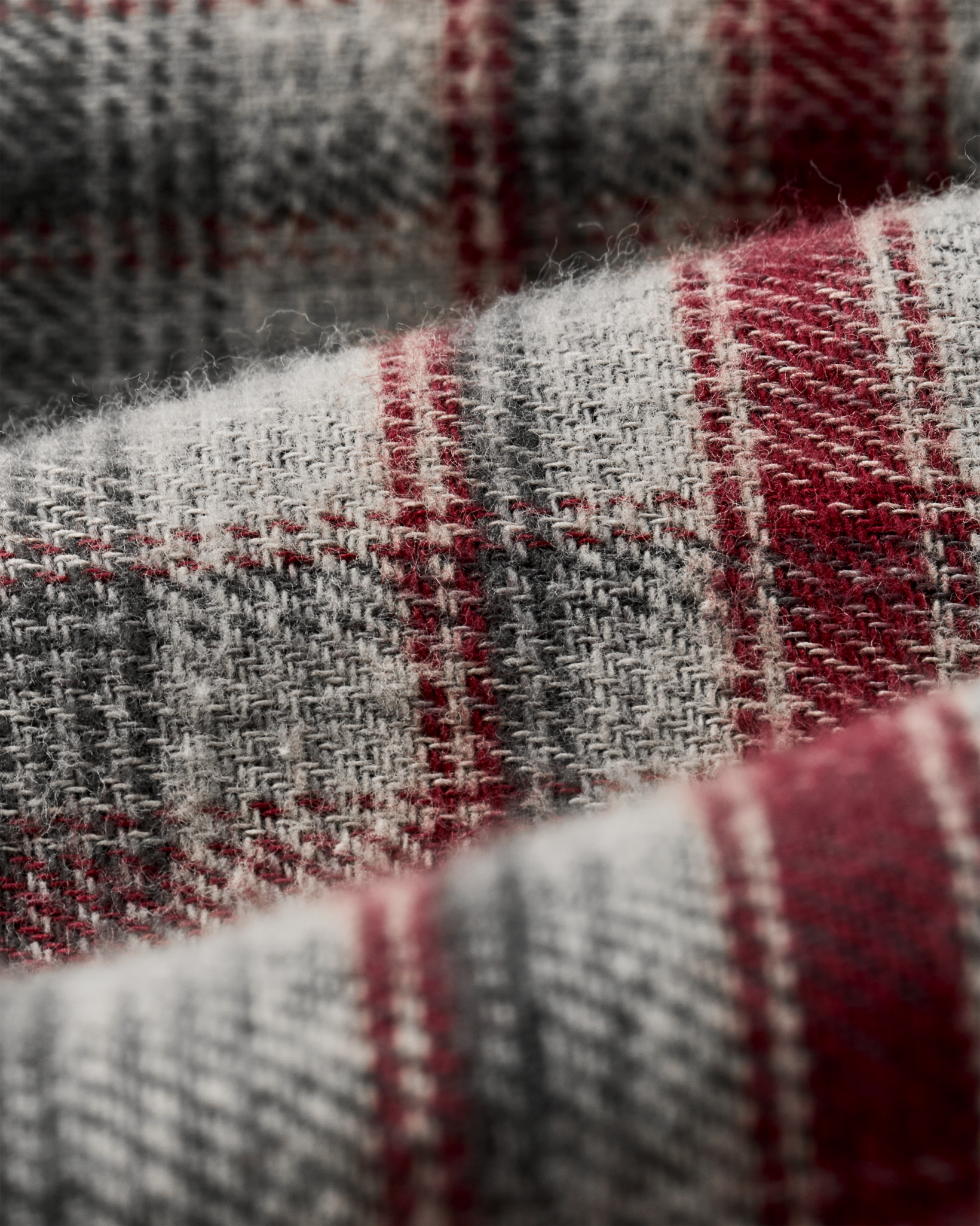 Rangeland Flannel Shirt - Red / Gray Plaid - Image 7