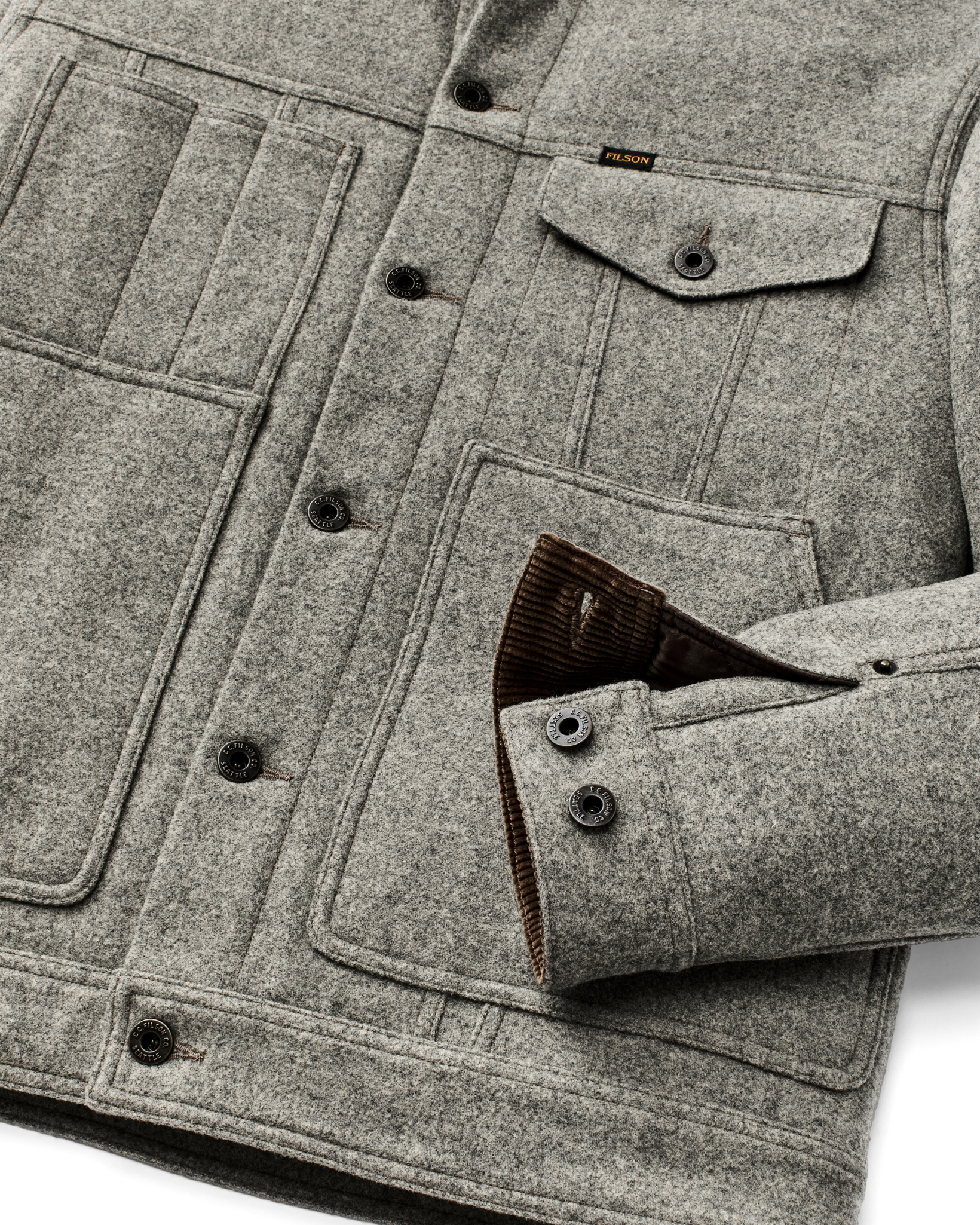Spokane Insulated Short Cruiser - Vintage Heather Gray - Image 8