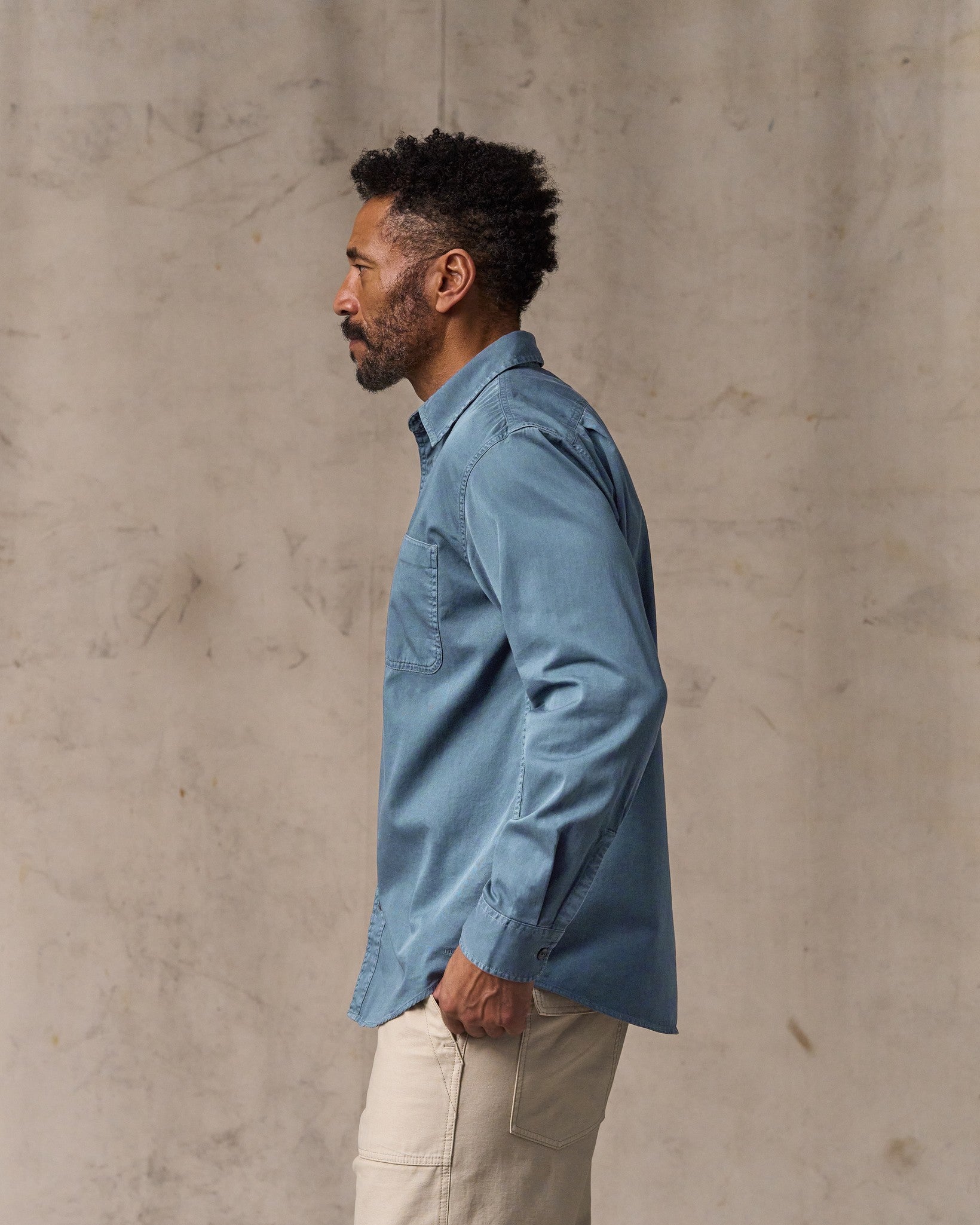 4.5-oz. Twill Shirt - Orion Blue - Image 3