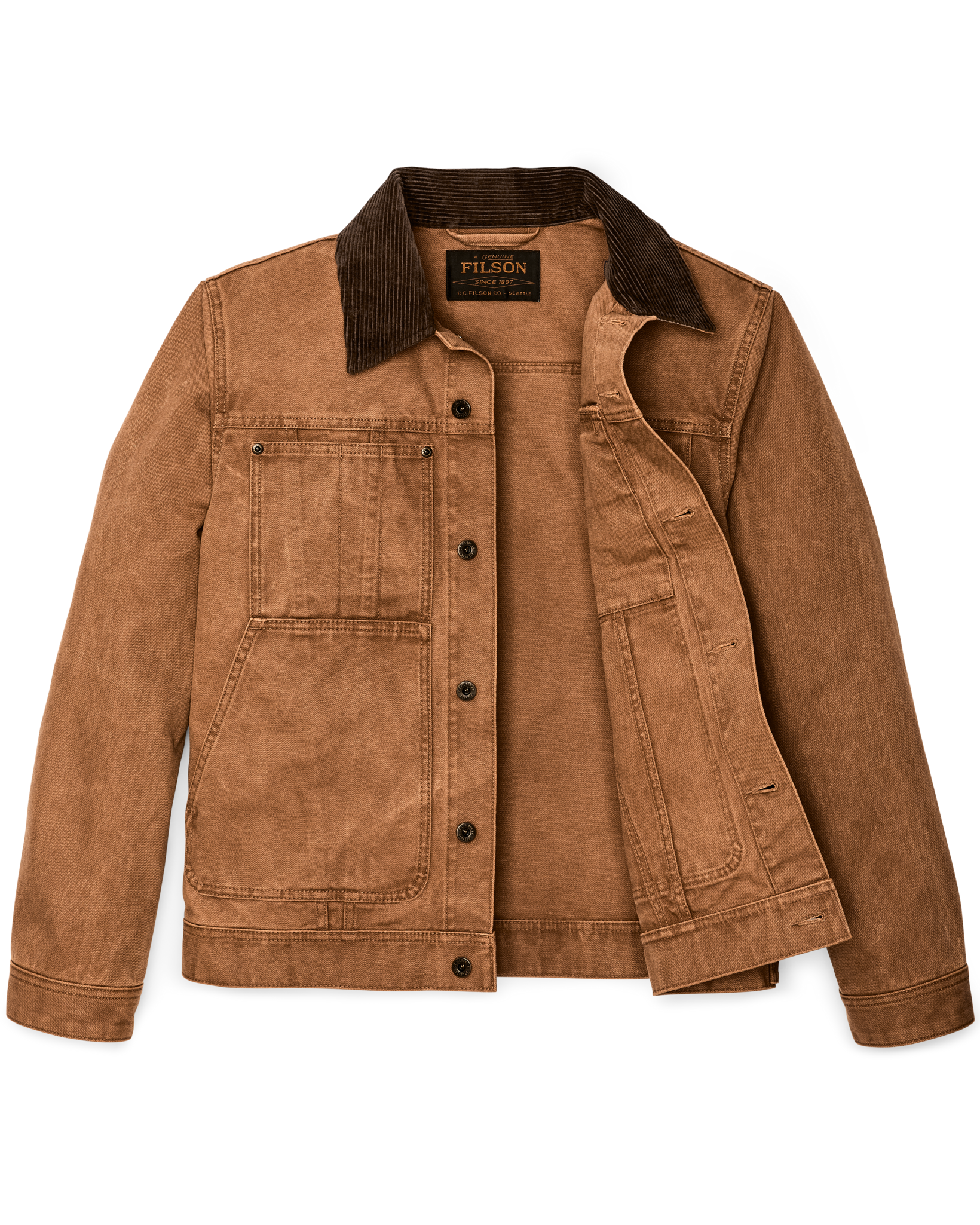Rustic Canvas Short Cruiser Jacket - Whiskey - Image 8