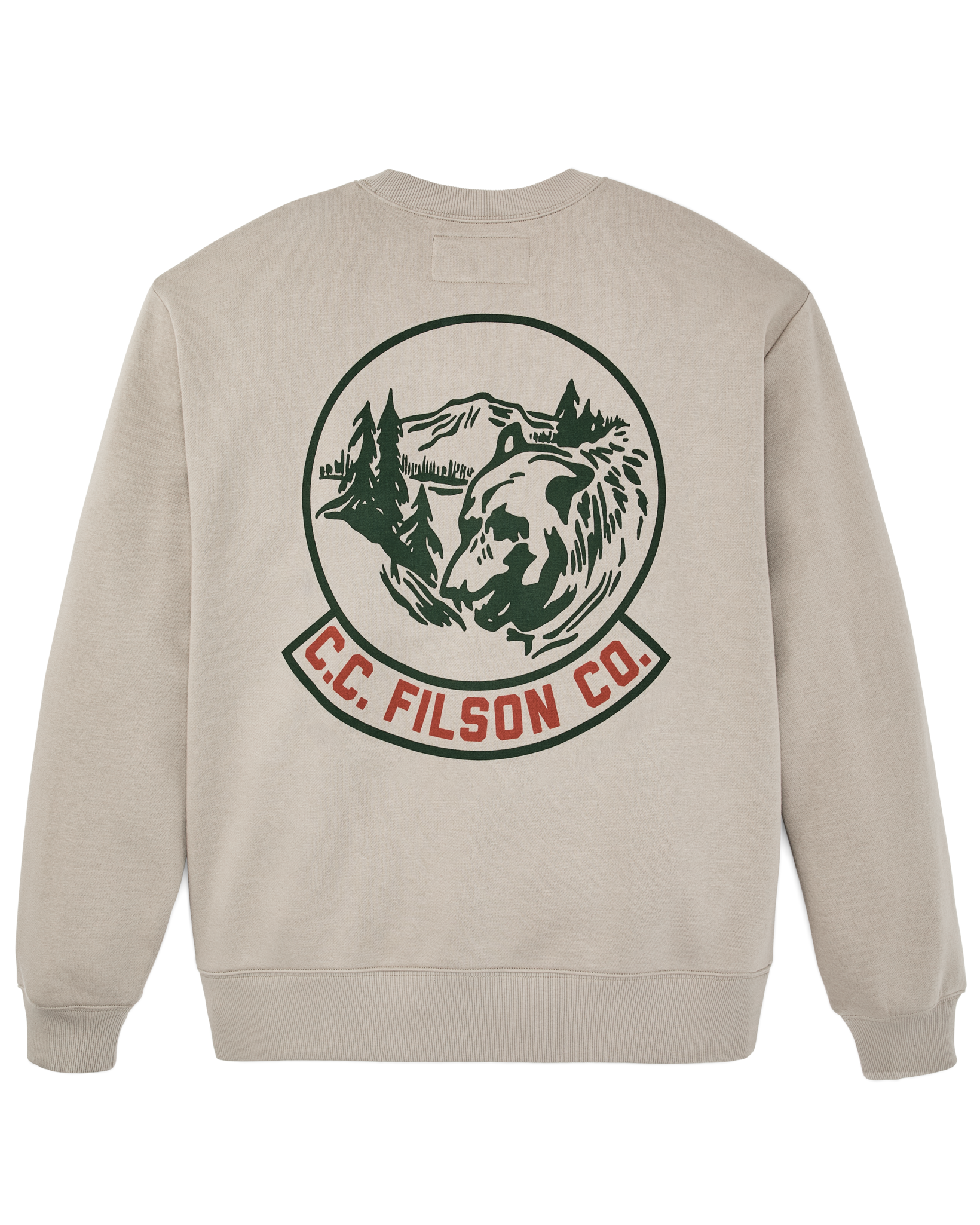 Bear Graphic Crewneck Sweatshirt - Vintage Khaki - Image 5