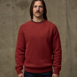 Shetland 5-gauge Wool Sweater - Russet