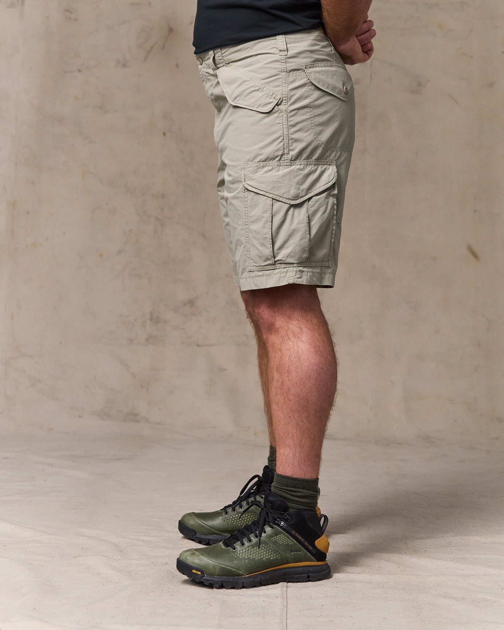 Tropical Poplin Cargo Short - Dried Sage - Image 3