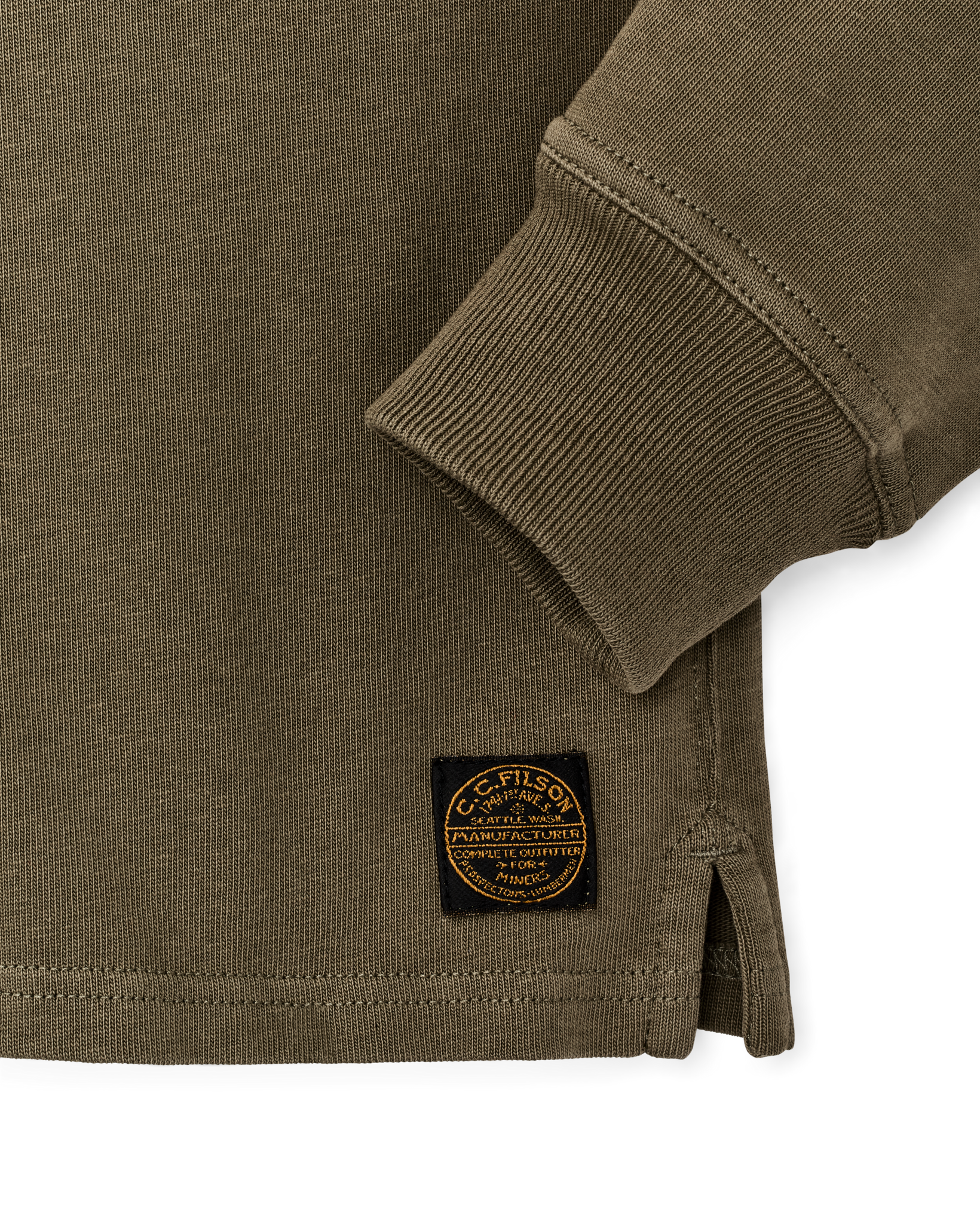 Field Knit Henley - Military Olive - Image 6