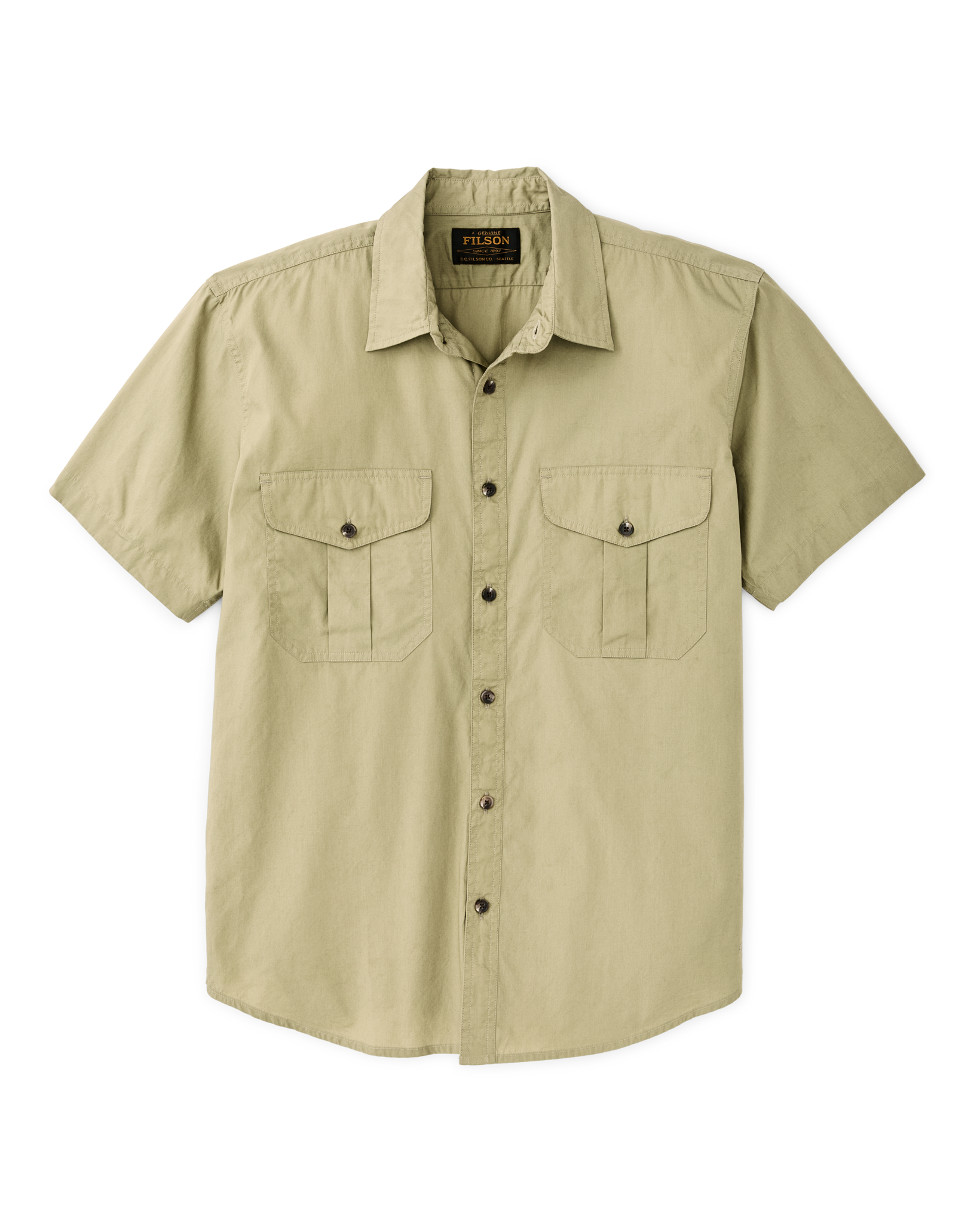 Washed Short Sleeve Feather Cloth Shirt - Lakebed - Image 4