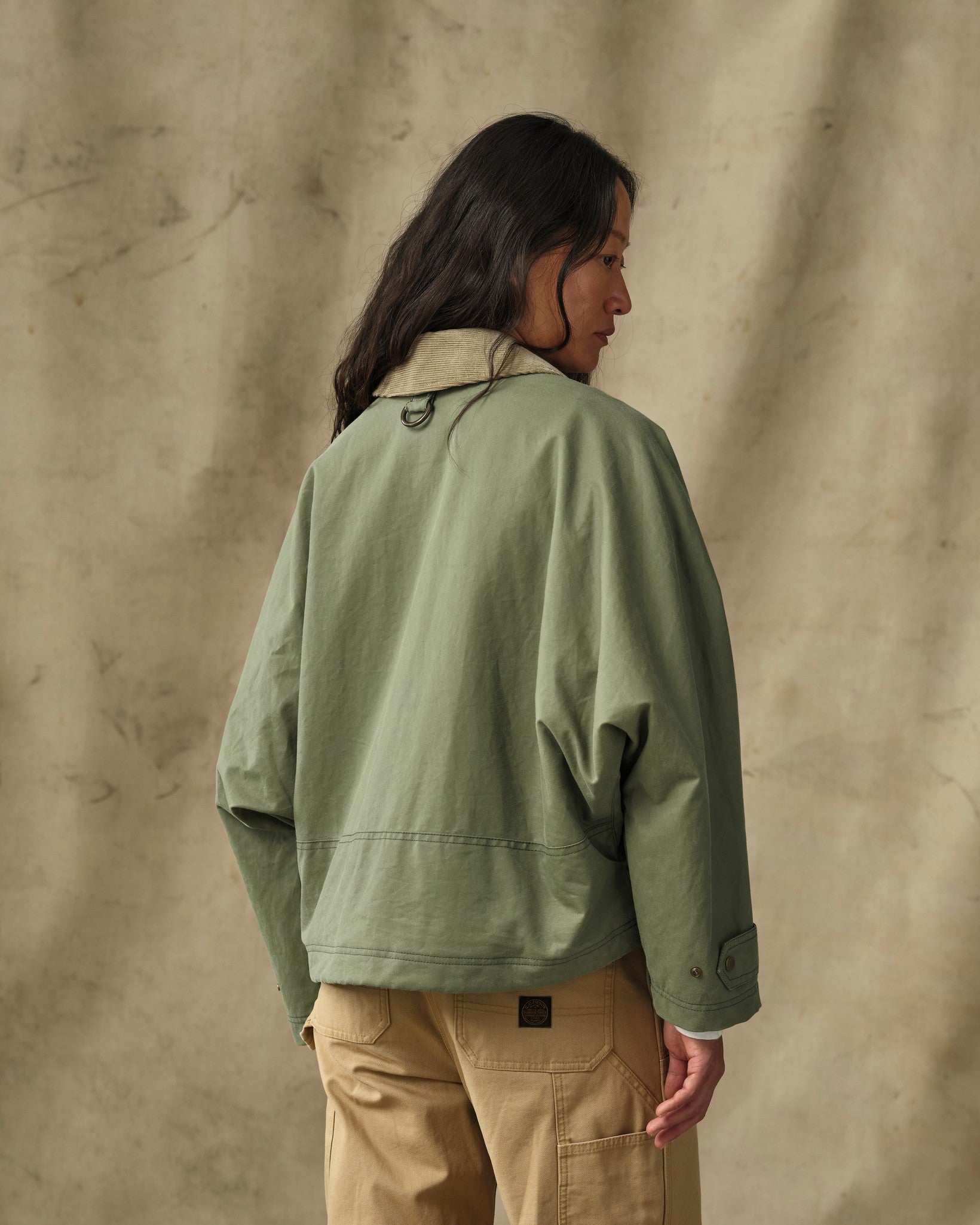 Women's Shelter Cloth Short Work Jacket - Sage Olive - Image 2