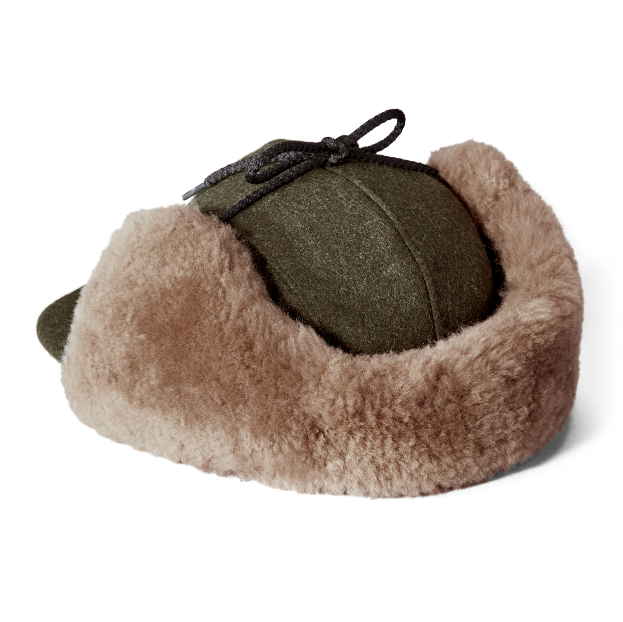 Double Mackinaw Wool Cap - Forest Green/acorn - Image 2