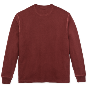 Alternative view of Waffle Knit Thermal Crewneck - Fired Brick