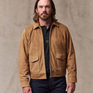 Leather Hadlock Jacket - Saddle Brown
