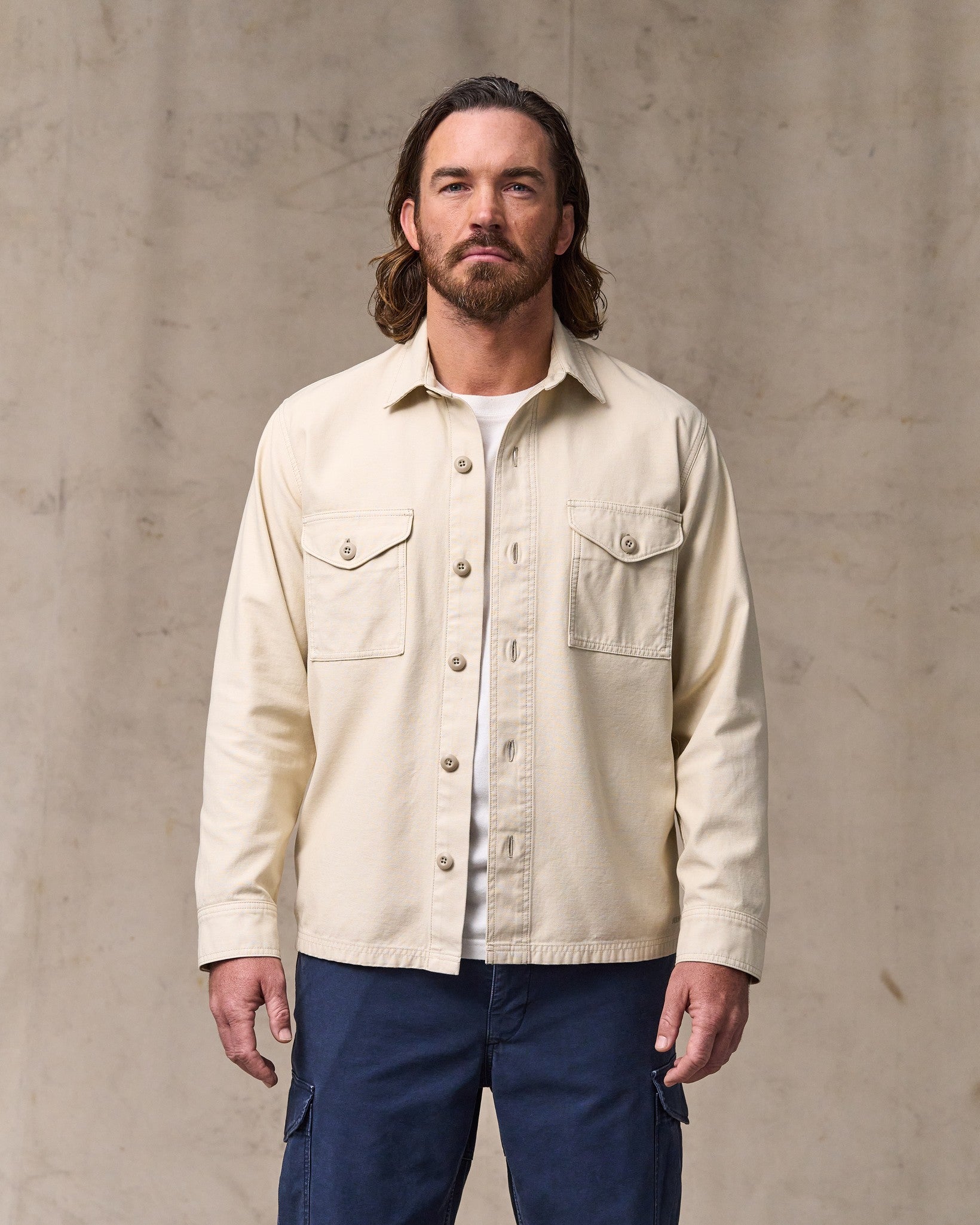 Field Jac-Shirt - Washed Oatmeal