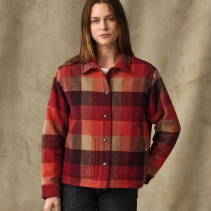 Women's Spokane Insulated Jacket - Red / Burgundy Plaid