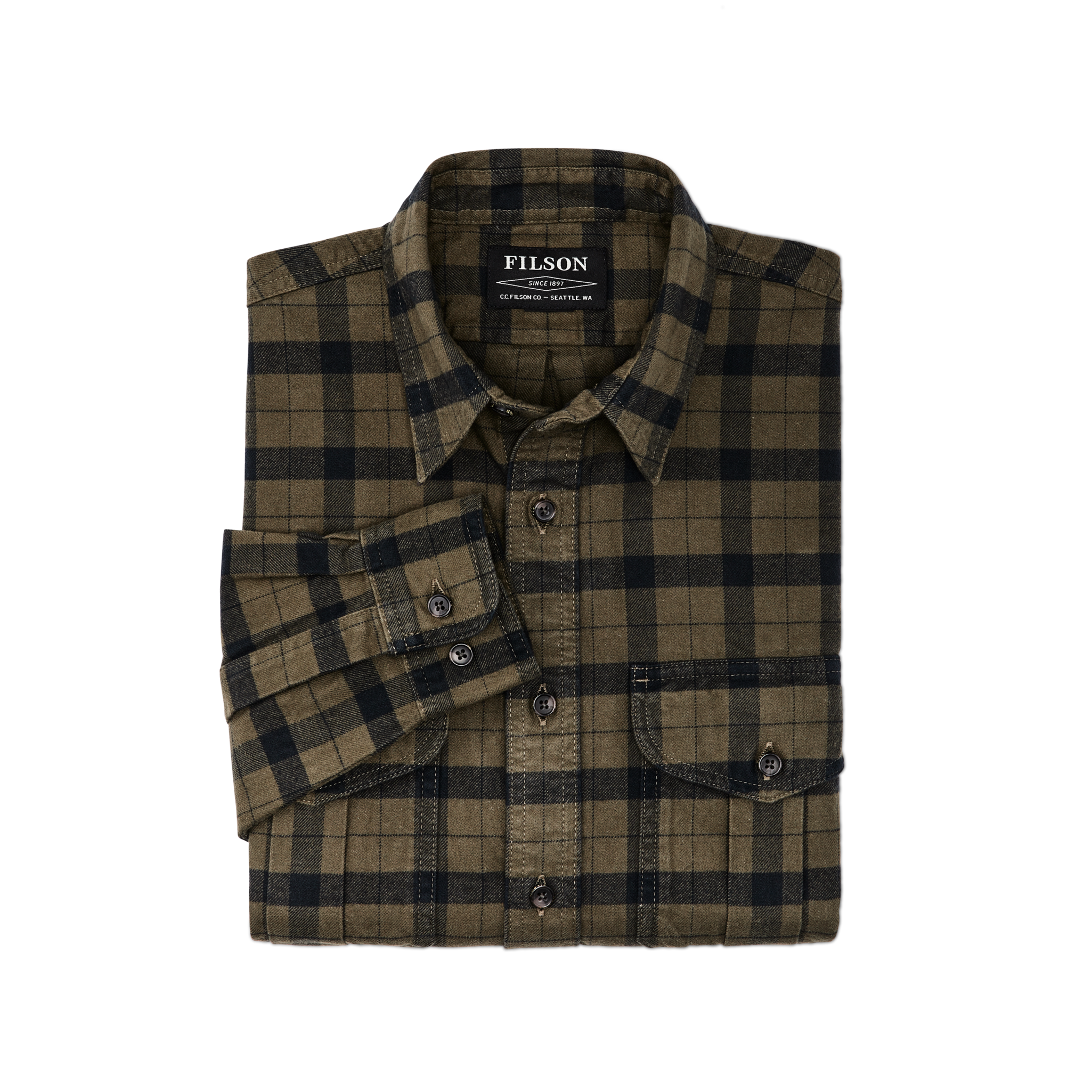 Alaskan Guide Shirt - Otter Green/black - Image 6